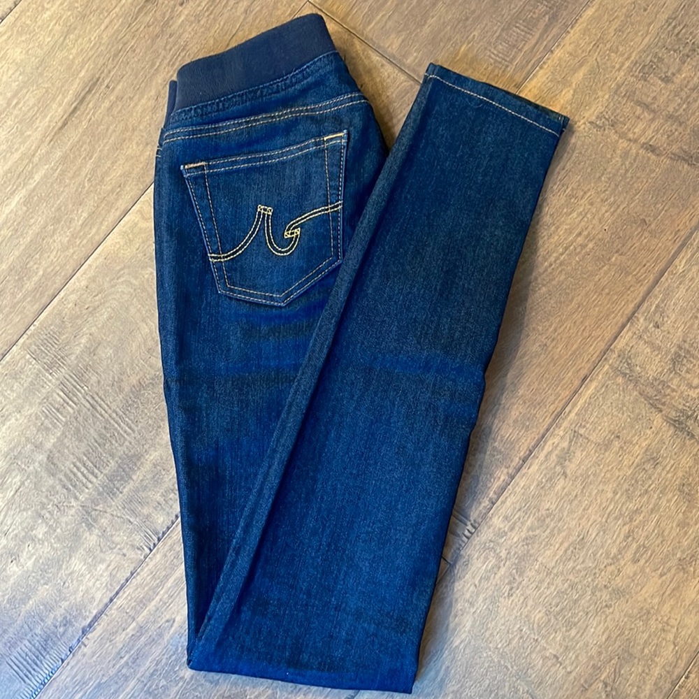 25r Ag Adriano Goldschmied Skinny Pull-On Jeans